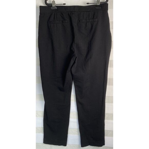 Caffe Marrakesh Black Trousers Pocketed Flat Front Dress Pants Size Large - Picture 2 of 7